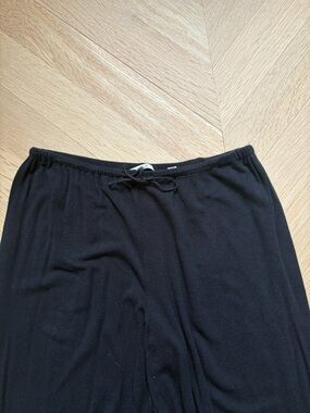 Vince Women’s Black Knit Drawstring Waist Lounge Pants